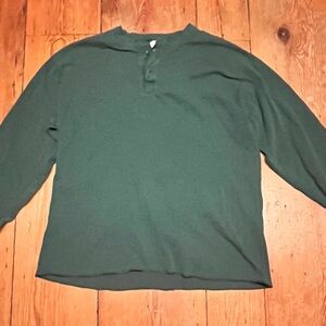 L.L. Bean Forest Green River Riders Long Sleeve Tee
